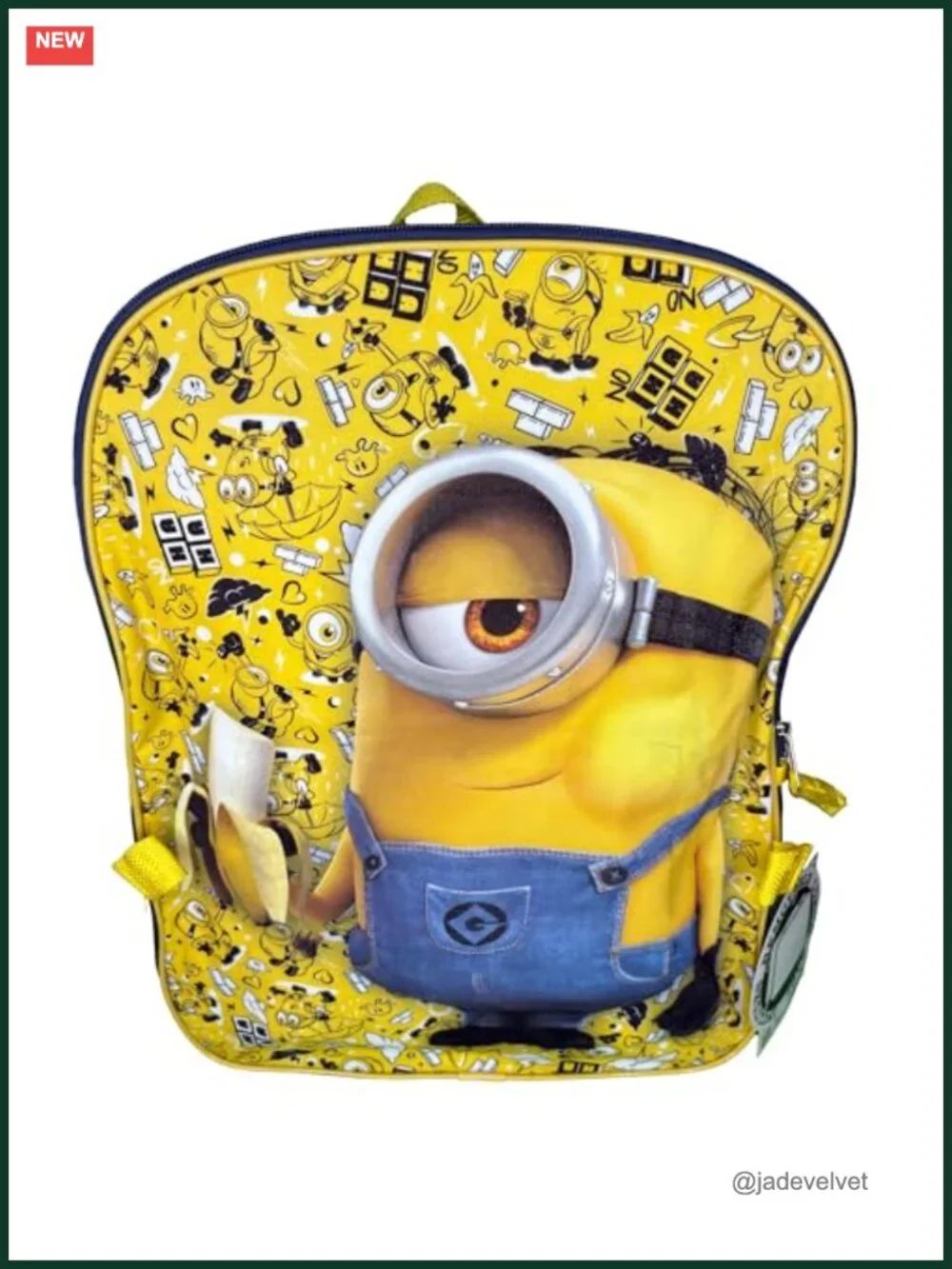 Despicable Me Minions Full Size 16 Inch Backpack with Detachable Lunch Box